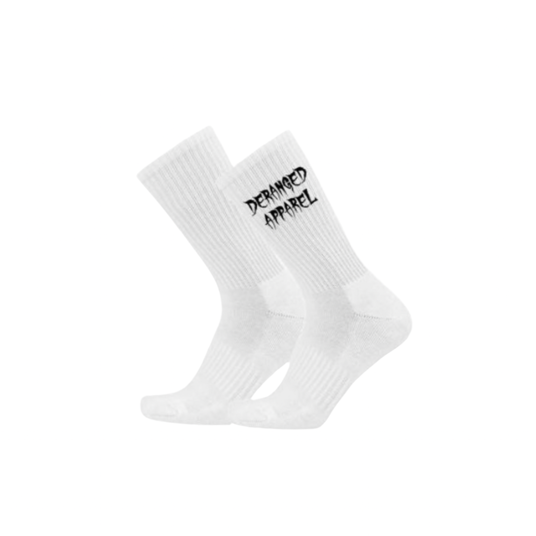 Mid Calf Socks - White