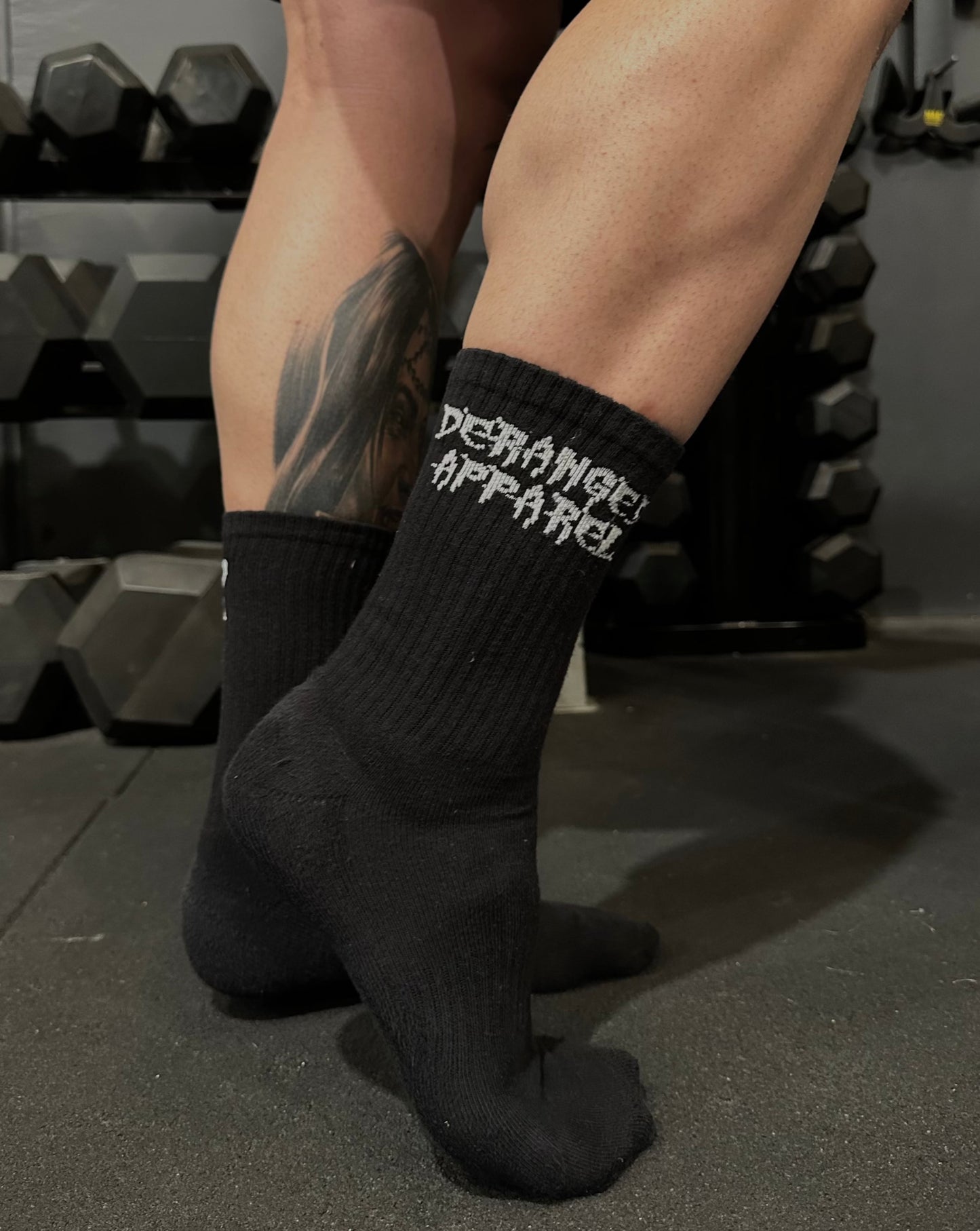 Mid Calf Socks - Black